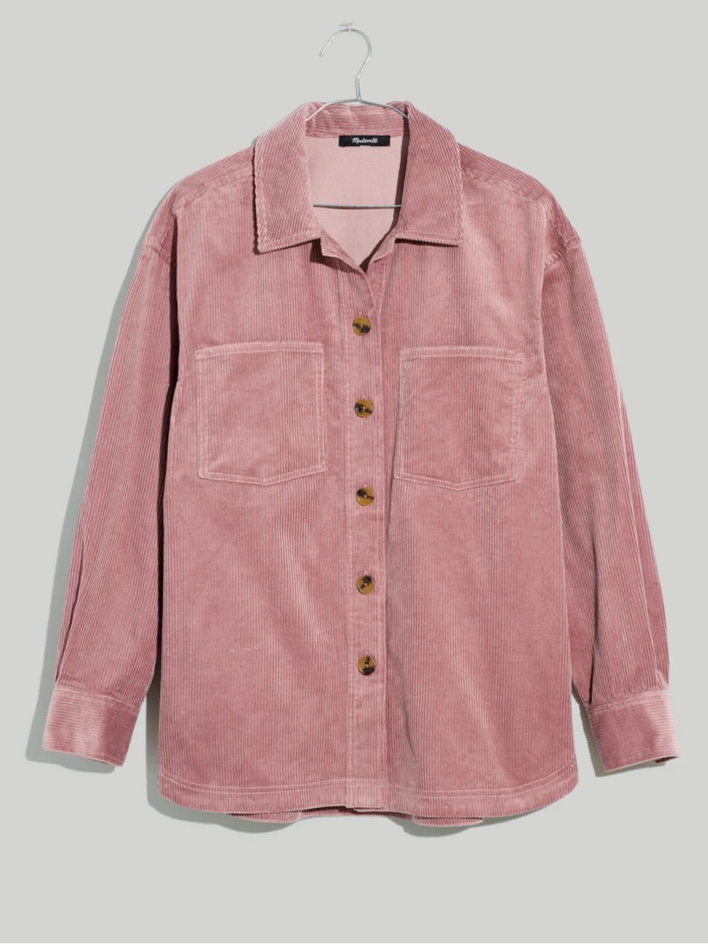 Madewell Corduroy Kentwood Oversized Shirt Jacket in Pale Thistle size M - Picture 5 of 12